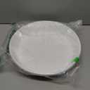 The HC Companies 12 Inch Classic Round Plant Saucer, Lightweight UV-Resistant Plastic Outdoor & Indoor Flower Pot Tray, 2-Pack Plant Pot Trays for Garden & Home Decor, White