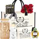 40th 50th 60th Birthday Gifts for Women Tote Bag Birthday Gifts Set for Mom Wife Sister Grandma Birthday Gifts for Her