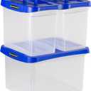 Bankers Box Heavy Duty Portable Plastic File Box with Hanging Rails, Letter, 1 Pack (0086304)