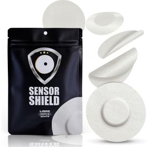 Premium Adhesive Patches for Libre 2&3 CGM Sensors, Long Lasting Waterproof & Sweatproof Good for up to 20 Days of Use (White)
