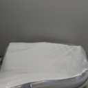 Sweetcrispy Wedge Pillow, Body Pillow for Sleep Apnea, Neck Pain Relief, Post Surgery, Sleeping Comfort, Acid Reflux, Heartburn, Back Pain Relief and Snoring, 7.5Inch White& Grey