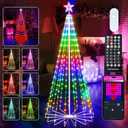 Smart Christmas Cone Tree LED Light, 6ft 265 LED Music Sync with Remote APP and Local Control, Pattern and Text Displayable, 16 Million Colors LED Light Show Tree for Indoor Outdoor Decorations