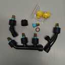 Aimela 3-Piece Nozzle Set, Adjustable for High Pressure Atomization, Titanium Material, Single, Double, Three Nozzle Combination