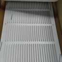 Return Air Grille for 20"Wx12"H inch Duct Opening,Air Return Vent Cover for Wall or Ceiling,AC Wall Vent Cover Grill HVAC Cold Air Intake Grille Without Filter Housing,Outer Dimension:21.75"WX13.75"H, For 20''W12''H-Duct Opening