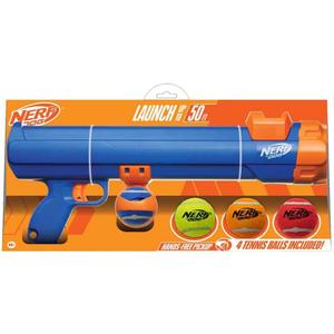 Nerf Dog Tennis Ball Blaster Dog Toy (20 Inch Large Blaster with 4 Balls, Dog)