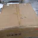 LITTLE TREE 47 Inches Round Dining Table for 4, Farmhouse Natural Wooden Dining Room Table with Heavy Duty Fluted Pedestal, Large Circle Kitchen Dinner Table for Dining Room, Living Room (Table Only)