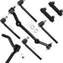 SCITOO 8pcs Front Suspension Kit Inner Outer Tie Rod End fit 1996-2003 for Chevy S10 1995-2005 for Chevy Blazer for GMC Sonoma Jimmy 1996-2000 for Isuzu Hombre with Idler Arm Center Link