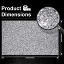 Locacrystal Bling Rhinestone Sticker DIY Home Decor Stickers Self-Adhesive Crystal Sheet Stickers for Cars & Crafts Decoration(Silver,9.4" x 15.8")