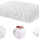 Memory Foam Pillow, Adjustable Cool Memory Foam Pillow, Ergonomic Neck Support Pillow for Side Back Stomach Sleepers with Pillowcase Prime of Day Deals Today 2024