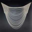 Jerler Gold Rhinestone Applique, Elegant Crystal Rhinestone Patches Blingbling Sewing on Wedding Dress, Ideal for Bridal Embellishments(Gold)