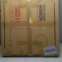 TETOTE Black Round Mirror for Bathroom, 30 Inch Matte Metal Frame Modern Circle Mirrors, Wall Mounted Entryway Decorative Farmhouse Vanity Mirror