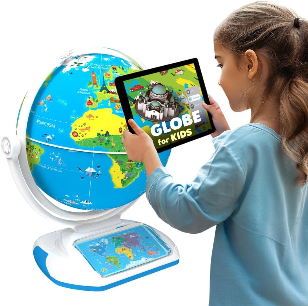 PlayShifu Interactive Globe for Kids Orboot Earth Explorer: Tech Powered Interactive Globe for Kids | Smart Gift for Ages 4+ | 400+ Wonders, 1000+ Facts | Constellation Mode & Fun Games | Magic Stylus | Educational STEM Toys for the future scientists