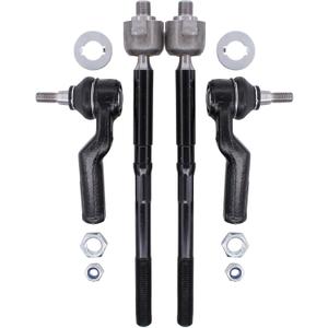 NewYall Inner and Outer Front Left Right Steering Tie Rod End Set For Ford C-Max Escape 2013-2018 Focus 2012-2018 Transit Connect 2014-2018