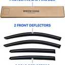 Window Visors Rain Guards for 2023 2024 2025 2026 Honda Accord, Out-Channel Window Vent Wind Deflectors Visors Shades for 23 24 25 26 Accord