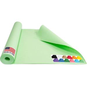 USA Made 18" x 1200" Light Green Paper Roll, 45 lbs Thickness, Kraft Paper for School, American Quality Colored Kraft Paper Roll, Bulletin Board - Non-Toxic, Odorless, Safe for Kids