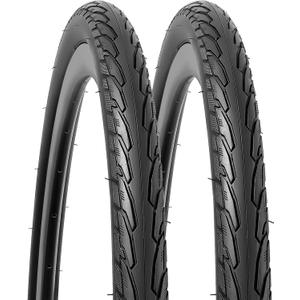 YUNSCM 700C Road Bike Tires 700x35C 37-622 Compatible 700x35C 700x36C Bike Bicycle Tires 2-PCS (Y-1078)