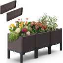 47x15x19in Raised Garden Beds with 2Pack Side Panels