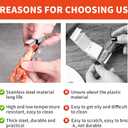 6 PCS Crawfish Tail Remover Tool, Stainless Steel Crawfish Peeler Tool, Ease of Use, Keep Your Fingers Clean, Suitable for Kitchen and Restaurant