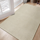 LIVEBOX 3x5 Soft Front Door Rug Hand Woven Jute Cotton Natural Rug, Neutral Entryway Rug Indoor Area Rugs for Kitchen Bathroom Laundry Room Dining Room