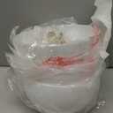 Marsui 6 Pcs Clip-on Dome Shade for A-type Bulb Round Light Cover 7 5/8" Diameter x 4 1/10" Height Lamp Shades Location Fixtures for Home Indoor White Finish (Classic,Gold Clip)