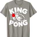 Funny King Pong - Vintage Ping Pong Table Tennis Player Game T-Shirt L Women