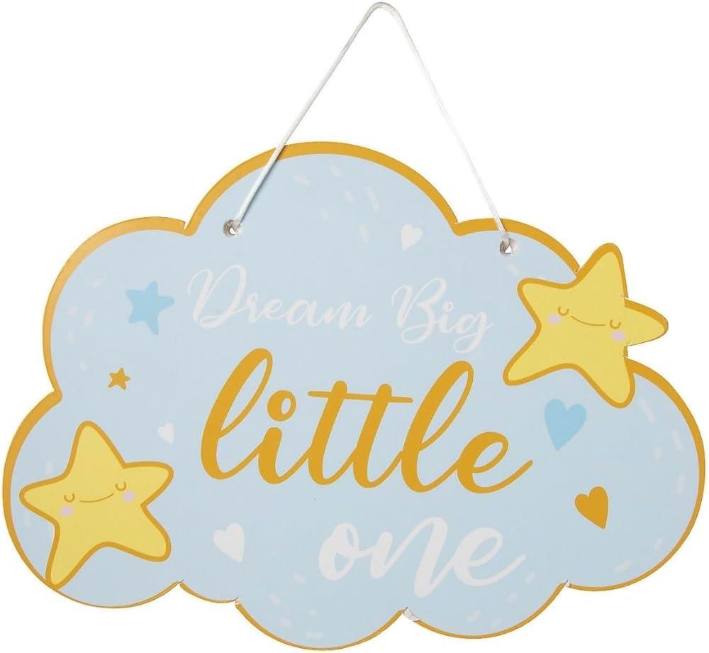 Vibrant Blue Dream Big Foam Signs - 11" x 8" (1 Pc) - Ideal Decoration for Parties, Events & Decorations