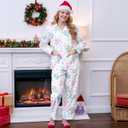 Unisex Ultra Soft Pajama Set, Valentines Pajamas, Soft Warm Matching Sleepwear Gift for Women Men (L)