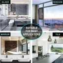 Shower Squeegee with Silicone Hook, 11" Inch Width All Purpose Squeegee Wiper for Shower Glass Doors Bathroom Mirror Tiles Car Window Cleaner Tool - White