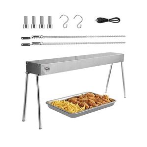 VEVOR Food Heat Lamp, 750W Hanging Commercial Food Heating Warmer, Stainless Steel Electric Strip Heater Light with Cord, Heatlamp Warming Equipment for Food Restaurant, Buffet, and Catering Kitchen