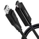 Philips 6' Display Port to HDMI Cable - Black: Male-To-Male, Adapter, AV Connection