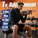 LEEKEY Adjustable Dumbbells, Dumbbells with Anti-Slip Handle for Exercise & Fitness Fast Adjust Weight, Innovative Workout Equipment, Dumbbell Set Adjustable Weight