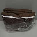 TAOCOCO Loveseat Recliner Cover with Center Console, 100% Waterproof Pet Cover for Dual Recliner with Straps Design, Split Reclining Loveseat Covers Furniture Pet & Kids Protector (2 Seater, Chocolate)