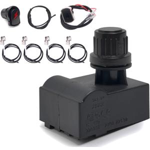 ZCLYUYA Grill Igniters for Charbroil Ignitor Replacement Kit, 4-Outlets Electronic Ignition Module with Wires and 2 Push Buttons Replace G511-0055-W1 for Surefire Ignition Systems