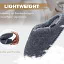 KuaiLu Womens Supportive Memory Foam Slippers Felt Fuzzy Lined Heel Cushion Lightweight House Shoes for Indoor Outdoor
