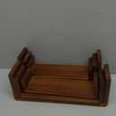 SRIWATANA Floating Shelves Wall Mounted, Solid Wood Shelves Wall Bookshelves Set of 6 for Bedroom, Living Room, Bathroom, Kitchen 