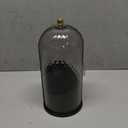 Makeup Brush Holder Organizer with 360 Rotating Lid Dustproof Makeup Brushes Organizer for Vanity Desktop Bathroom Countertop Clear Cover Easy Visibility (Black)