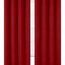 LEMOMO Dark Red Thermal Blackout Curtains/52 x 95 Inch/Set of 2 Panels Room Darkening Curtains for Bedroom