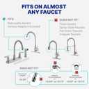 NU Aqua Countertop Water Filter System - 8 Stage Alkaline w/Faucet - Over the Counter Top Drinking Water Purifier Filtration & Dispenser for Kitchen Sink - 120-Day Trial - Filtros de Agua para Tomar
