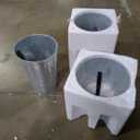 Set of 3 Pre-Lit Artificial Christmas Trees with 230 Warm White LED Lights (Prelit and Green, 3ft, 4ft, 5ft)