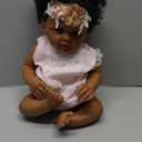 SCOM Reborn Baby Dolls Black Girl - 20 Inch African American Realistic Newborn Girl Doll, Lifelike Weighted Soft Body, Christmas Birthday Gift for Kids Age 3+