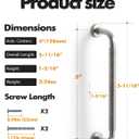 10 Pack Brushed Nickel Cabinet Pulls 5" Hole Center Silver Drawer Handles Kitchen Cupboard Bathroom Dresser Cabinet Hardware Spiral Zinc Alloy