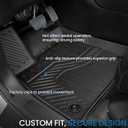 Floor Mats Cargo Mat for Honda Pilot 2026 2025 2024 2023, All Weather TPE Cargo Liner Trunk Mat with Backrest Mat Door Sill Protectors Car Accessories for Pilot (Floor Mats Set)