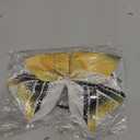 DEEKA 1 PCS 8" Large Glitter Cheer Bows with Iridescent Rhinestones Colorful Stiff Hair Elastic Band Ponytail Holder for Cheerleader Girls Sports (White/Yellow/Black)
