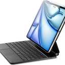 ESR iPad Air 13 Inch Case Keyboard (M3/M2, 2025/2024) & iPad Pro 12.9 inch (3/4/5/6th Gen) Magic Keyboard, Easy-Set Floating Cantilever Stand, Precision Multi-Touch Trackpad, Rebound Series, Black