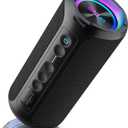 Ortizan Portable Bluetooth Speaker Wireless (2nd Gen), 40W Powerful Sound and Deep Bass, 30 Hours Playtime, IPX7 Waterproof, TWS for 2 Speakers Pairing for Shower, Outdoor - Electronics Gift (Black)