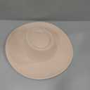 Women Fashion Felt Church Hats Classic British Style 9.5CM Wide Brim Top Fedora Hat Wedding Dress Up Jazz Cap (Medium, Ivory)