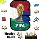 FIFA WorldCup2026 Wood Puzzle Collectible HostCountry Logo 300pcs DecorGift