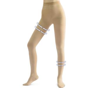 Beister Medical Compression Pantyhose for Women Men, Opaque Closed Toe 20-30mmHg Graduated Support Tights, Waist High Compression Leggings for Varicose Veins, Edema, Flight, DVT, M