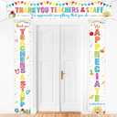 3Pcs Teacher Appreciate Banner Decor Thank You Teachers and Staff Porch Sign Banner We Appreciate You Hanging Banners Backdrop for Teacher Staff Coworker Employee School Office Party Supplies（White）