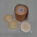 Boob Tape Breast Lift Tape for Large Breasts with 2 Pcs Nipple Covers Invisible Boobtape for A-G Cup(Beige,3 in)